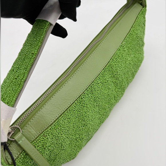 STAUD Demy Beaded Shoulder Bag Meadow Green - Picture 8 of 16